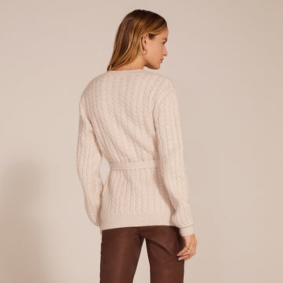 Favorite Daughter  The Ginger Belted Cardigan in Basmati - Picture 14 of 15